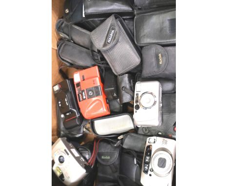 Collection of mixed compact film cameras to include Minolta and Pentax. P&amp;P Group 3 (£25+VAT for the first lot and £5+VAT