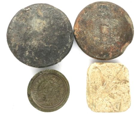 Collection of Medieval trade weights, largest L: 45 mm. P&amp;P Group 0 (£5+VAT for the first lot and £1+VAT for subsequent l
