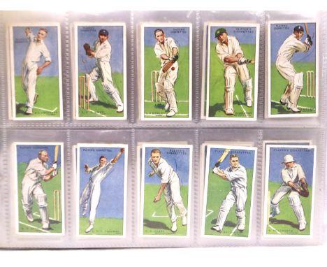 Mixed cricketing cigarette cards to include 1930 John Player (50) BDV 1932 (38) Carreras (50), Players 1934 (50) Park drive C