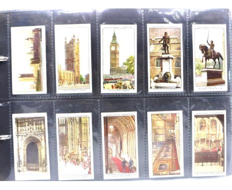 Political cigarette cards to include Churchman Houses of Parliament (25) Carreras British Prime Ministers (27), Ogdens Guinea