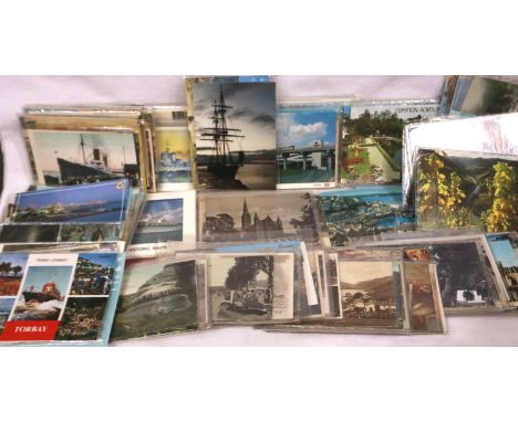 Collection of postcards including vintage shipping examples. P&amp;P Group 1 (£14+VAT for the first lot and £1+VAT for subseq