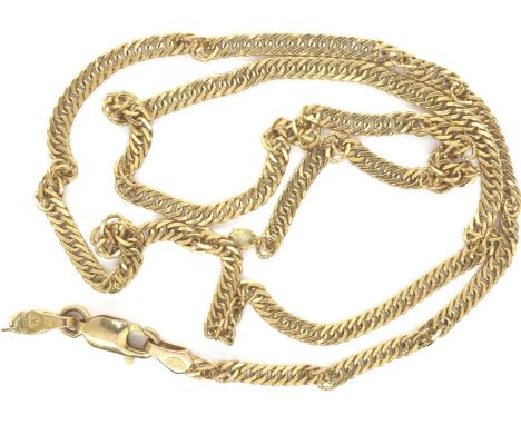 9ct gold neck chain, 3.1g, L: 46 cm. P&amp;P Group 1 (£14+VAT for the first lot and £1+VAT for subsequent lots) 