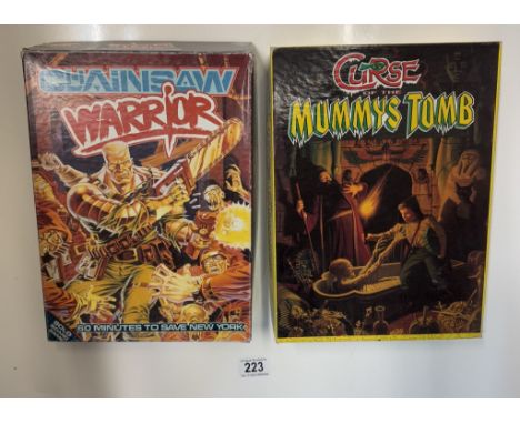 2 Games Workshop games including Chainsaw Warrior &amp; Curse of the Mummys Tomb (Completeness unknown, please see images.)