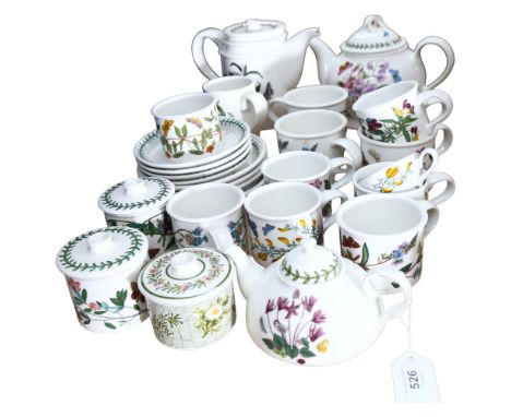Portmeirion Botanic Garden teapots, cups and saucers, bowls and covers 