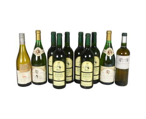 10 bottles of white wine, including 6 Battle Saxon Valley 2002 