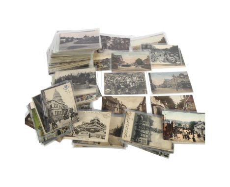 A large collection of Vintage topographical postcards 