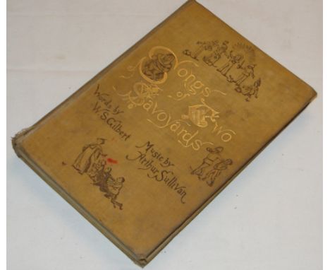 Gilbert & Sullivan "Songs of Two Savoyards" First Edition.
