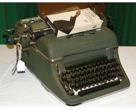An Olympia 1950s office typewriter.