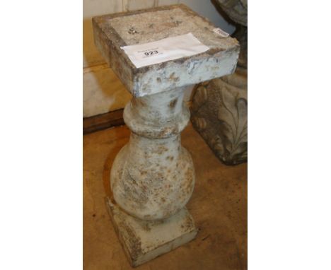 A cast-iron sundial base.
