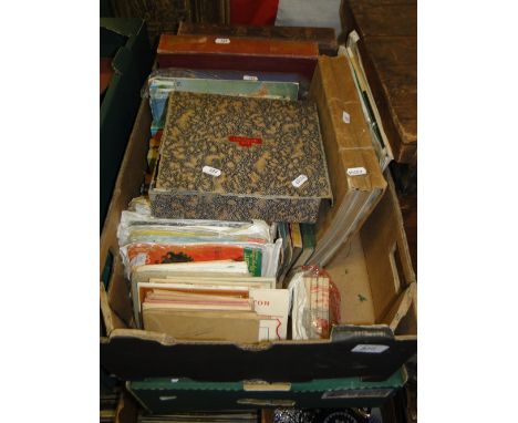 Various postcards, books, playing cards, etc.