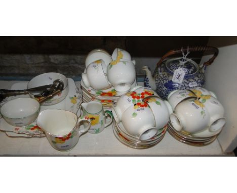 Paragon teaset, a teapot, corkscrews, etc.