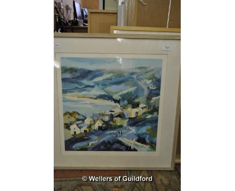After Richard Tuff, 'Path to Sennen', limited edition print 237/250, signed in pencil, 55 x 55cm.