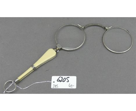 Lorgnette Bakelitgriff, um 1920, l 13,5 cm, 