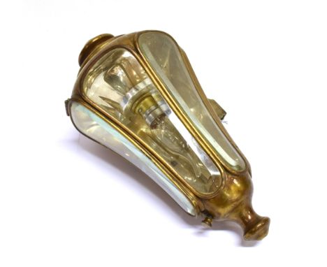 C.A. VANDERVELL &amp; CO (C.A.V) MODEL L.O. BRASS AUTOMOBILE 'OPERA' LAMP CIRCA 1910  as fitted to high quality enclosed cars