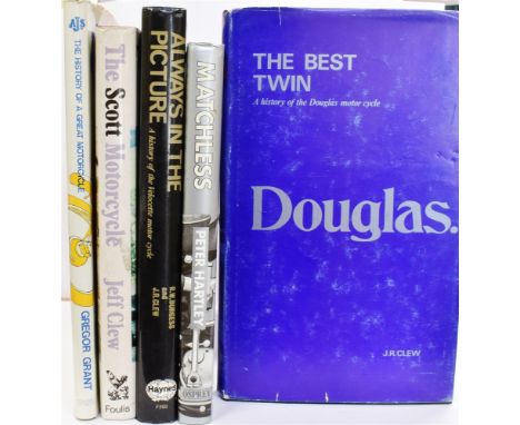 DOUGLAS 'THE BEST TWIN - A HISTORY OF THE DOUGLAS MOTOR CYCLE'  J. R. Clew, first edition, hardcover with DJ, 224pp, publishe