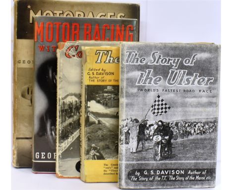 MOTORACES GEORGE MONKHOUSE  first edition, hardcover with DJ, published 1937 by Newnes; Motor Racing with Mercedes-Benz Georg