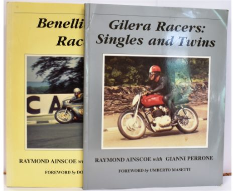 GILERA RACERS: SINGLES AND TWINS  Raymond Ainscoe, first edition, softcover, 95pp, published 1997 by Ilkley Racing Books; Ben