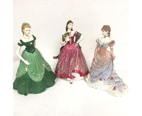 A Royal Worcester limited edition china figure, 2011, Susannah, a Royal Worcester Golden Jubilee Ball Figure, Splendour at Co