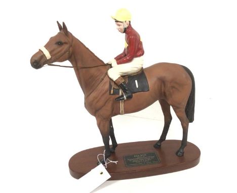 A Beswick china figure, Red Rum, winner of the Aintree Grand National 1973, 1974 and 1977, Scottish Grand National 1974, Owne