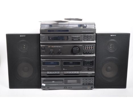 Sony - A collection of 20th century Sony Hi-Fi audio visual equipment. The collection to include a Sony CDP-M19 Compact Disc 
