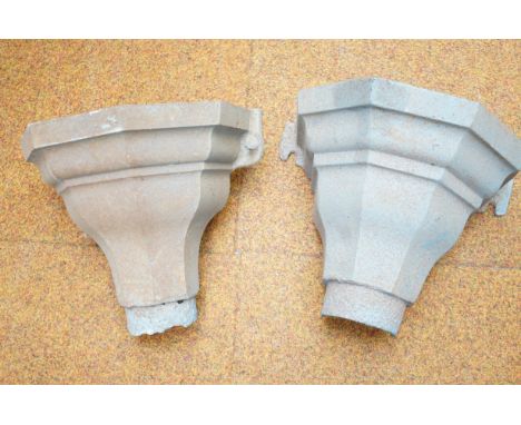 Pair of Victorian drain hopper 