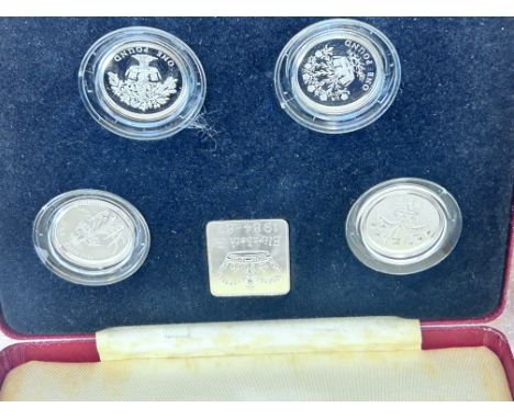 Royal mint 1984-1987 united kingdom 1GBP silver proof collection 