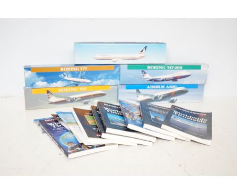 British airways boxed model planes & associated booklets 