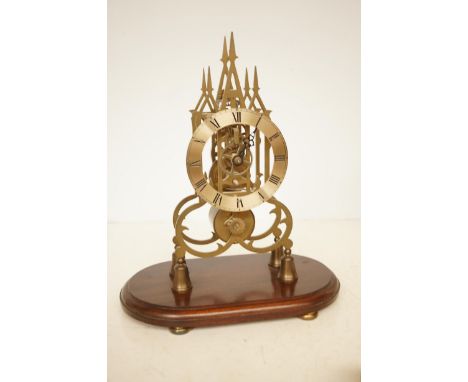 Skeleton mantle clock 