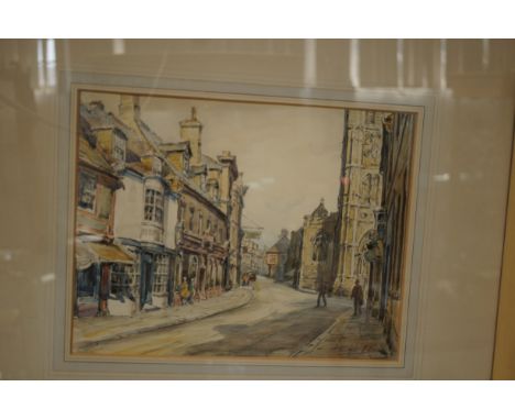 Wilfred R Wood 'A street in Satmford'