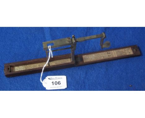 Set of 19th Century travelling sovereign scales by Stephen Houghton and Sons of Ormskirk.