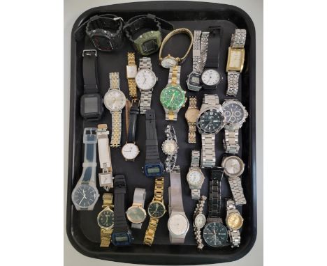 SELECTION OF LADIES AND GENTLEMEN'S WRISTWATCHESincluding G-Shock, Accurist, Casio, Marc Jacobs, Rosefield, Stuhrling, Seiko,