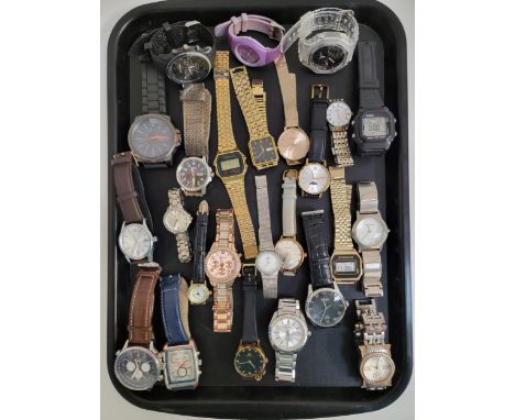 SELECTION OF LADIES AND GENTLEMEN'S WRISTWATCHESincluding Hugo Boss, Casio, Emporio Armani, G-Shock, Seiko, Rotary, Citron, A