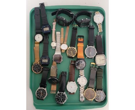 SELECTION OF LADIES AND GENTLEMEN'S WRISTWATCHESincluding Olivia Burton, Hugo Boss, Fossil, Swatch, Sekonda, G-Shock, Casio. 