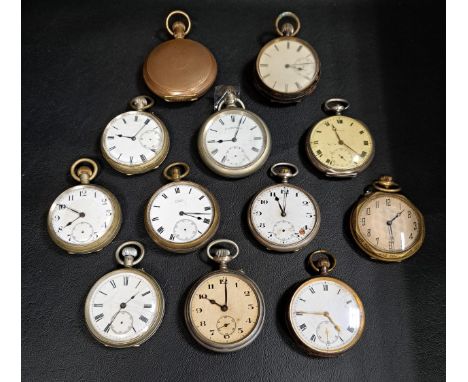 SELECTION OF VINTAGE POCKET WATCHESwith examples from Castra, Albion, Edward of Glasgow, Baltic, A.J.Eshie of Glasgow and man