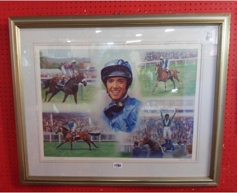 Stephen Smith: a framed signed limited edition coloured print, entitled Frankie's Favourites - signed in pencil by the artist