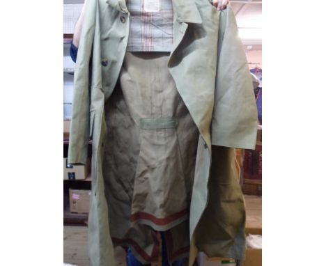 A Postwar British Army 1952 Pattern Officer's Mackintosh Great Coat