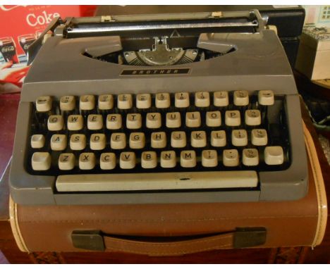 A Brother portable typewriter