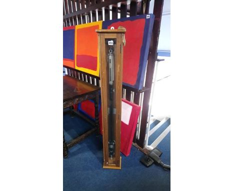 A Brady and Martin Limited of Newcastle Upon Tyne, cased thermometer