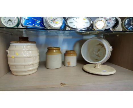 A selection of ceramic barrels