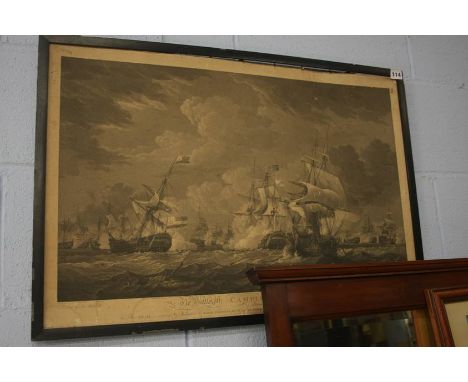 A framed print