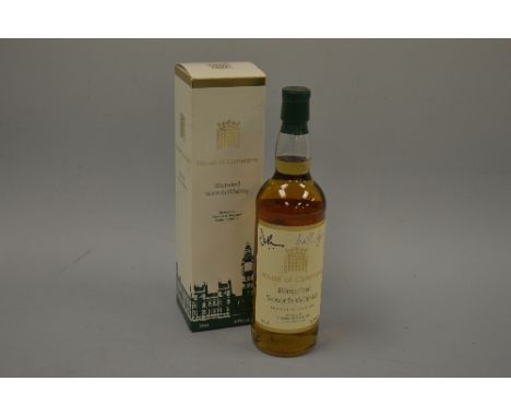 A HOUSE OF COMMONS BLENDED SCOTCH WHISKY, in box, signed David Cameron and William Hague