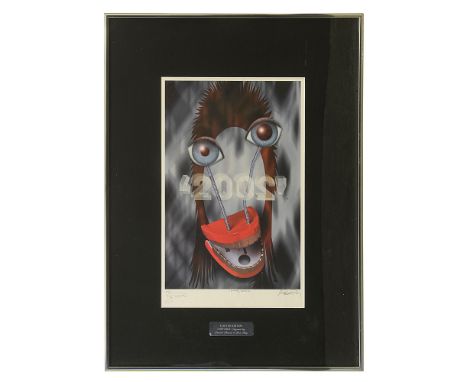 David Bowie (British, 1947-2016) and Rex Ray (American, 1956-2015)'Ziggy 2002', limited edition print , signed by both and nu