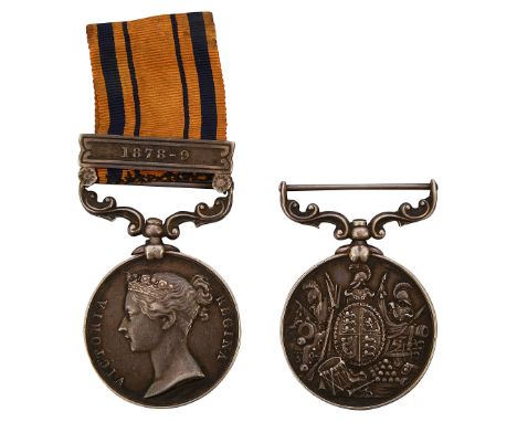 A South Africa 1878-79 'Zulu' Campaign and Long Service and Good conduct two medal group awarded to 1724/2100 Pte John Lipsco