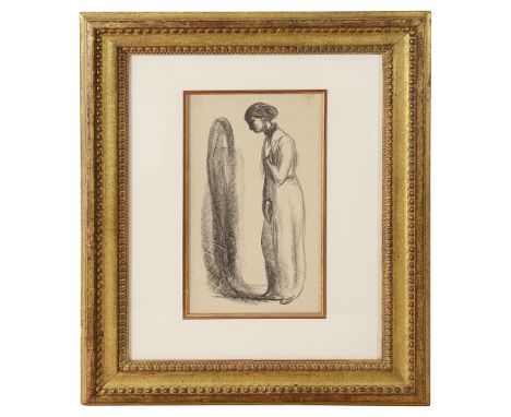 After Edvard Munch (Norwegian, 1863 - 1944)'Melancholy' (Den sinnsyke), lithograph, framed and mounted,overall 47cm x 37.5cm,