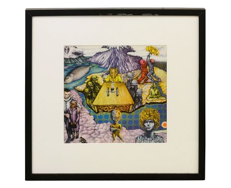 George Underwood (British, b. 1947) David Bowie 'Depth of the Circle' print, signed to lower right corner, dated 2011, framed