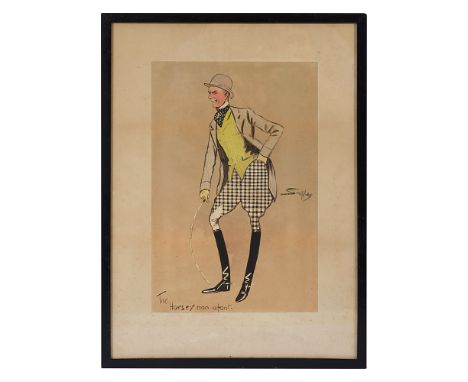 Charles Johnson Payne 'Snaffles' (British, 1884-1967) 'The Horsey Man Afoot', hand coloured lithograph, marked lower right co
