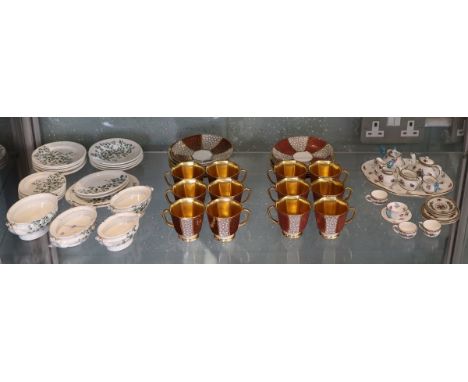 Collection of cups &amp; saucers to include miniature examples