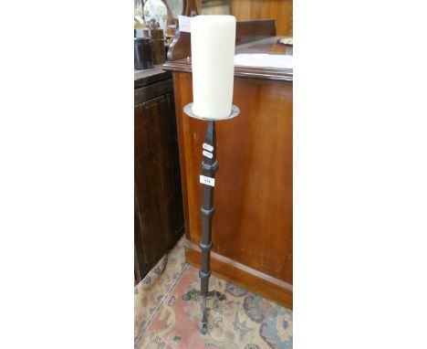 Wrought iron candlestick 