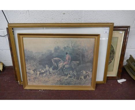 Collection of hunting prints 