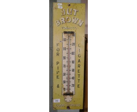 Nut Brown garage wall thermometer 